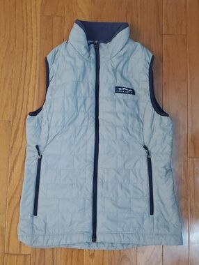 Lauren James Gray PrepTec Insulated Vest Small Primaloft
